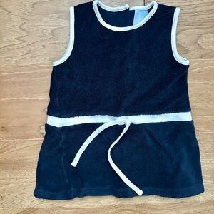 Bella Bliss Navy Terry Dress 3T